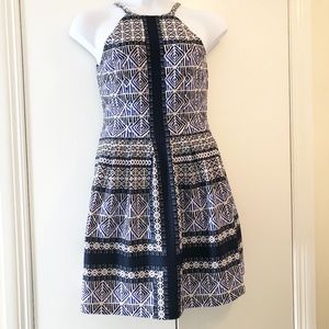 NWOT Vince Camuto Dress Size: Medium Blues and White